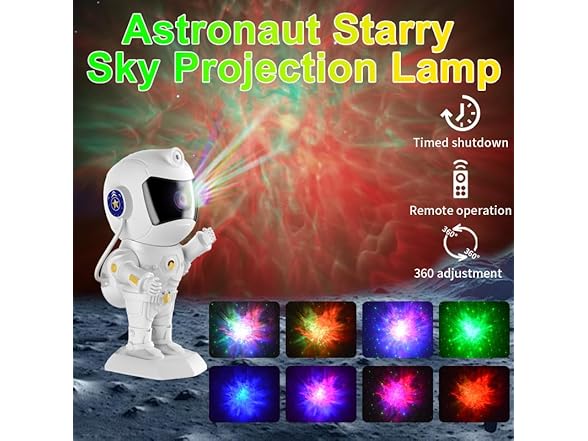 XIAOER Astronaut Galaxy Star LED Projector