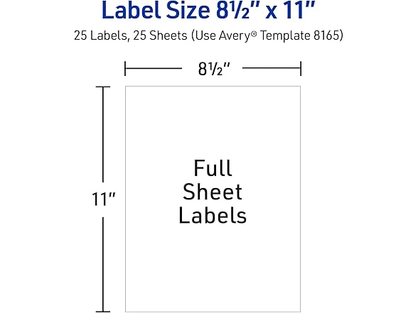 Avery Full-Sheet Printable Shipping Labels