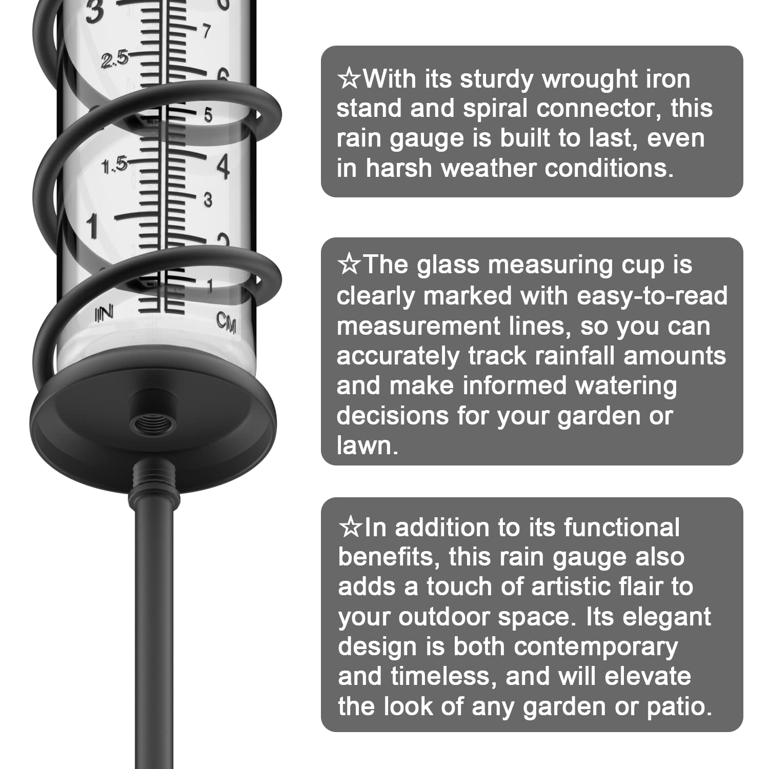 Rain Gauge Outdoor Dual-scale - Gallery 12