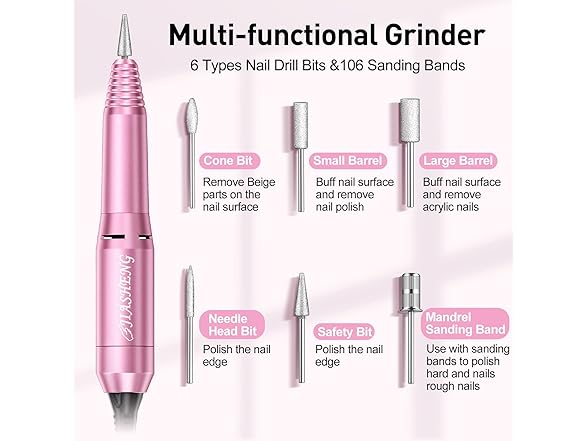 20000RPM Electric Nail Drill Professional