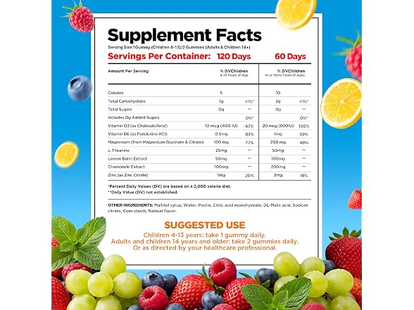 Magnesium Glycinate Gummies for Kids