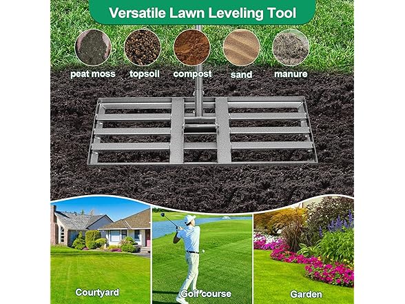 Heavy Duty Yard Leveling Rake