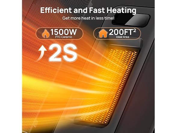 FLANUR 16 Inch Electric Space Heater
