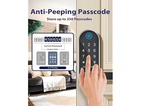 Fingerprint Smart Door Lock w/ WiFi