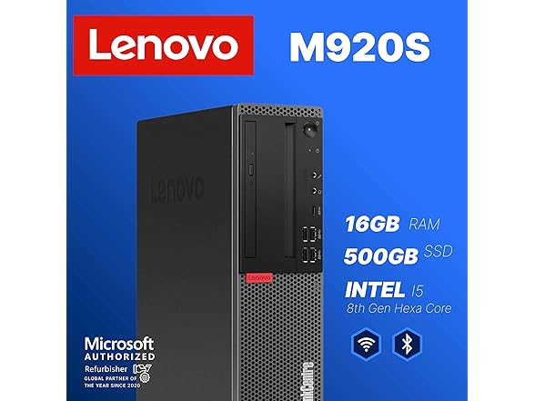 Lenovo M920S Windows 11 Desktop 16GB 500GB
