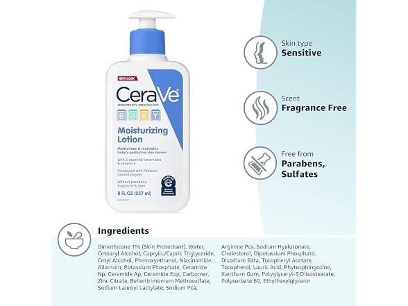 CeraVe Baby Lotion Gentle Baby Skin Car