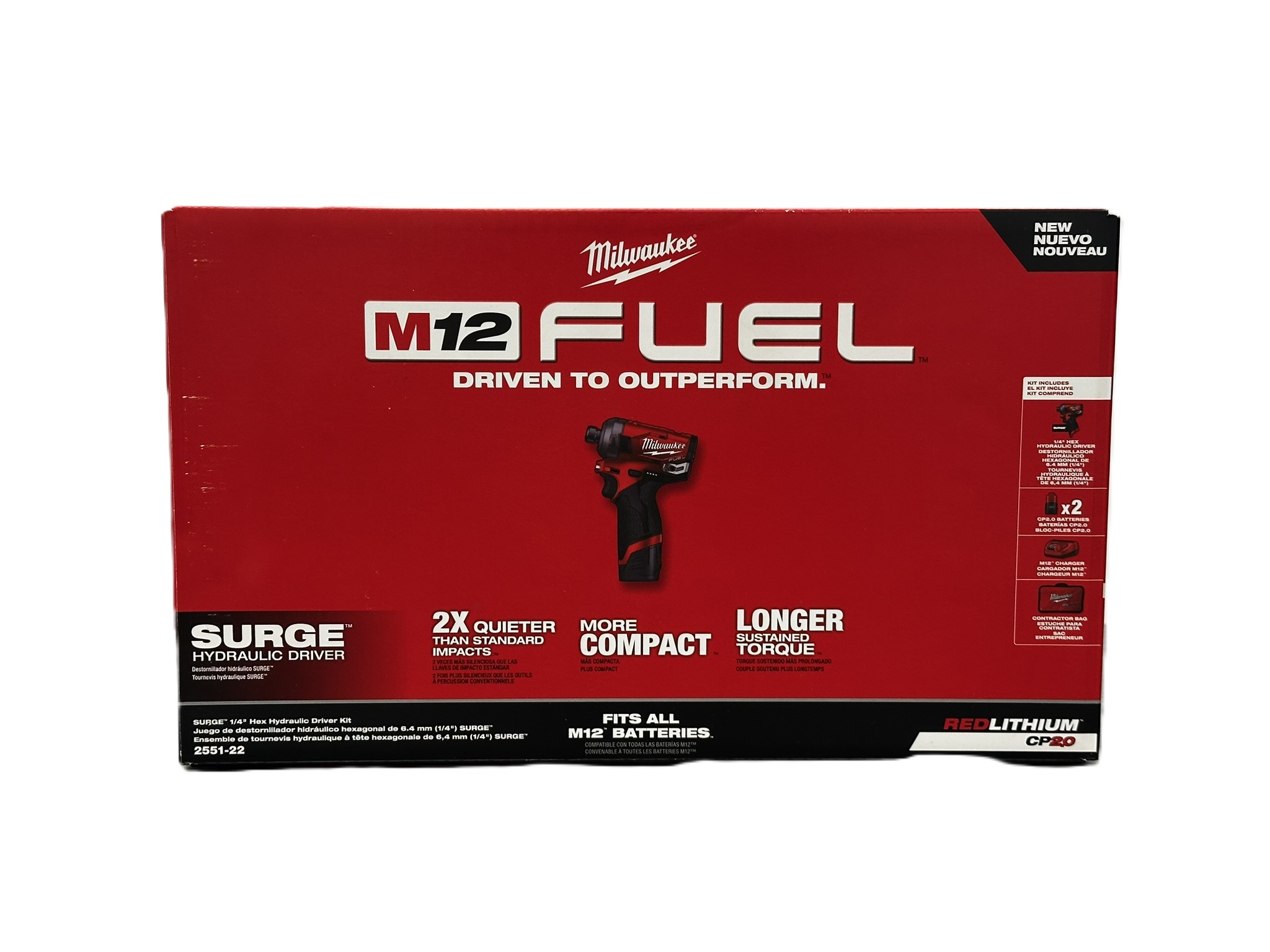 Milwaukee 2551-22 M12 FUEL SURGE 1/4in Driver Kit - Gallery 4