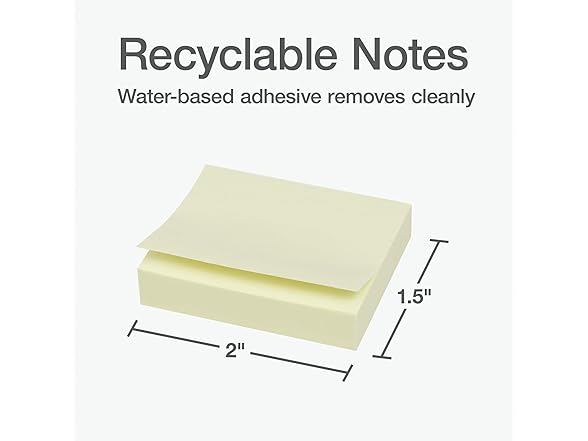 Redi-Tag Power Stick Notes, Mini Sticky Notepads