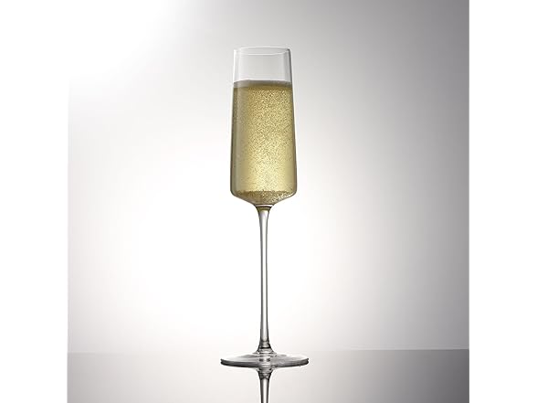 JoyJolt Sidney Stemmed Champagne Flutes Set of 4