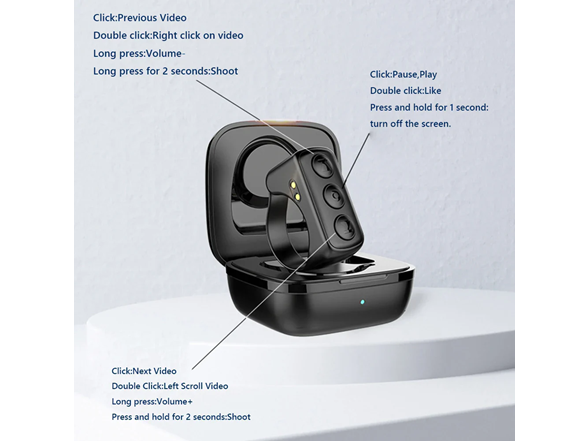 Bluetooth Page Turner Scrolling Ring