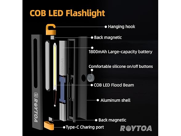 ROYTOA ROYTOA Rechargeable LED Flashlights Hig