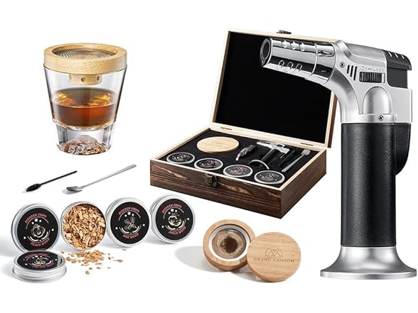 Whiskey Cocktail Kit with Torch-4 Flavor
