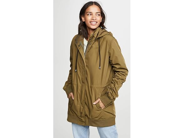 Monrow Women (Large) Parka Army Jacket