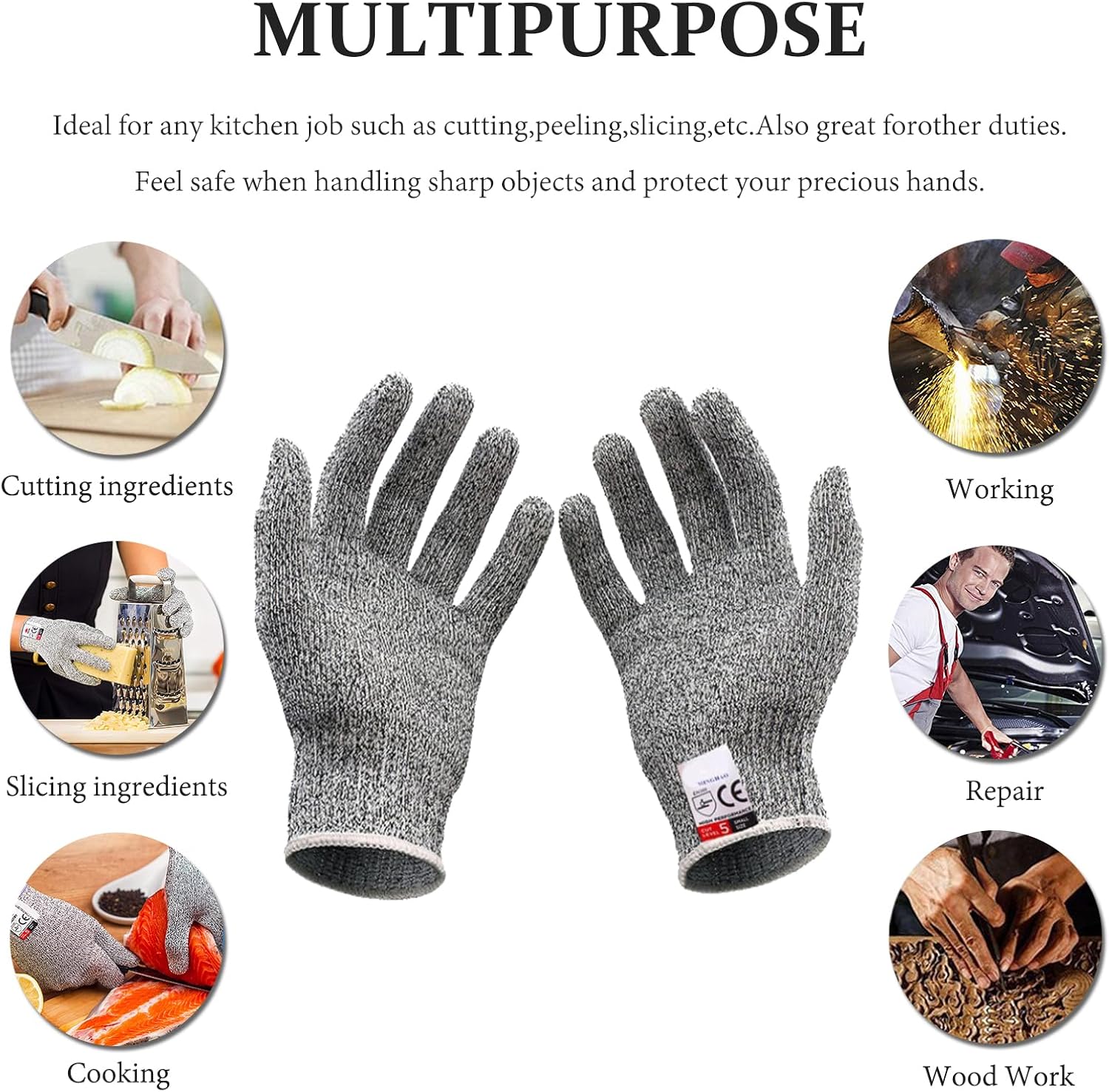 2 Set Oyster Shucking Knives with Gloves - Gallery 13