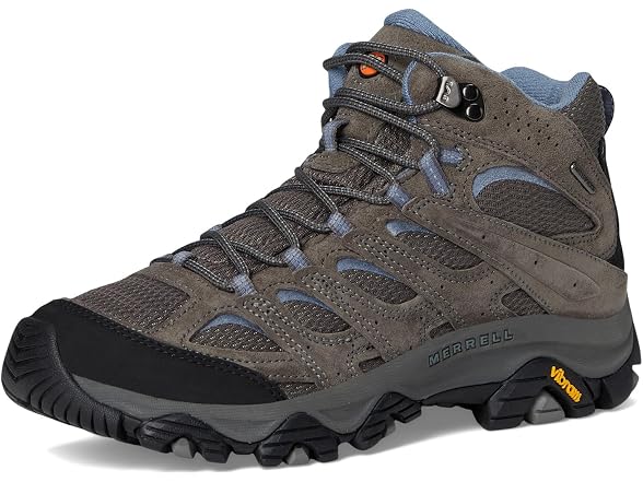 Merrell Women's Moab 3 Mid Waterproof Hiking Boot, New Granite, 10