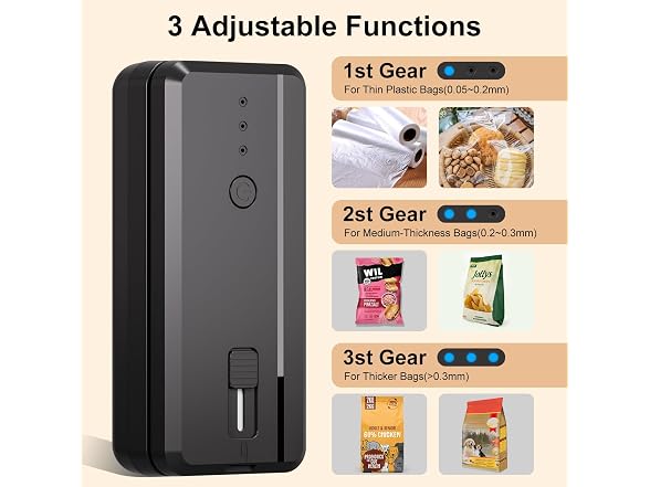 WOSERLD Mini Bag Sealer Rechargeable