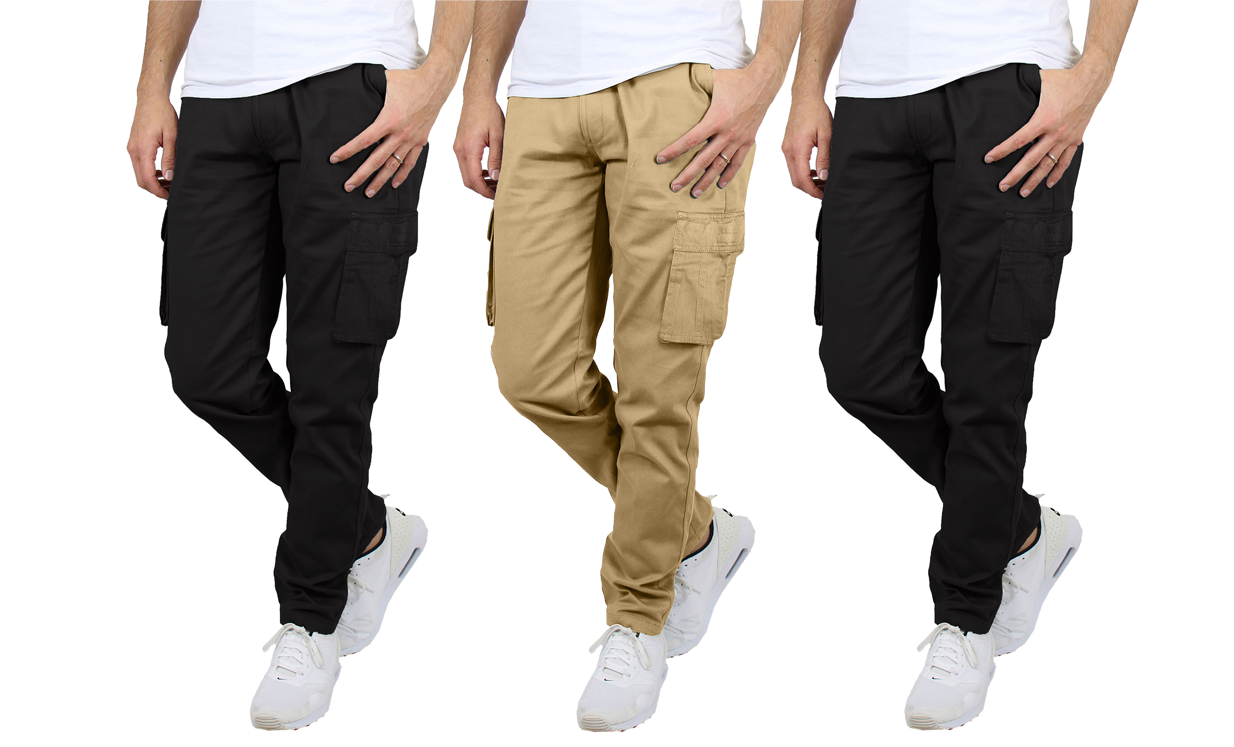 Men's Stretch Cargo Pants (1, 2 or 3 Pk) - Gallery 25