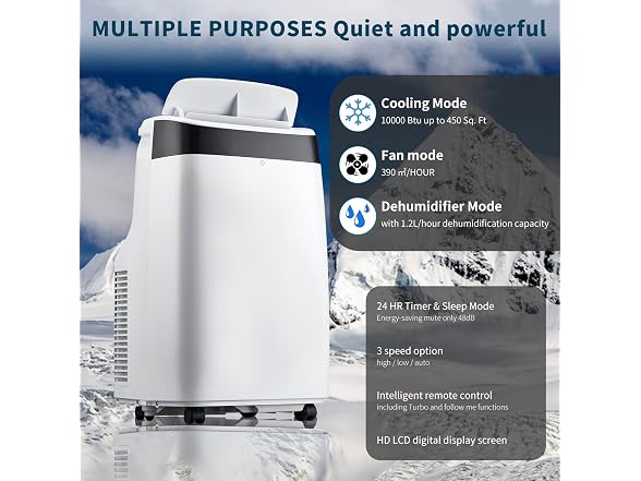 Jojoka 10000 BTU 450sqft Portable Air Conditioner