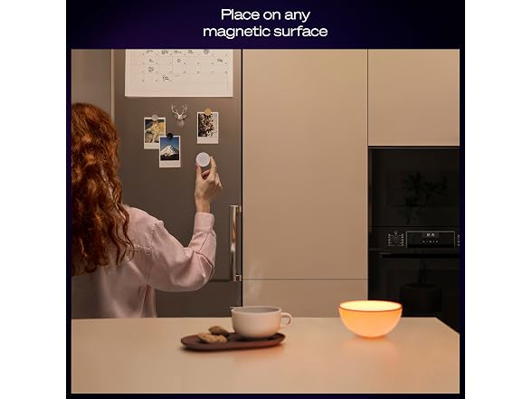 PHILIPS Hue Wireless Smart Light Switch Button, White, 1 Pk