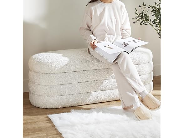 BFD Storage Ottoman Bench, 49.2"