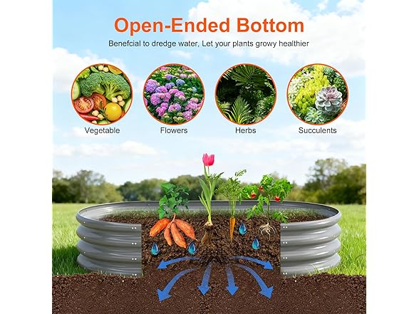 Rakukiri Raised Outdoor Garden Bed