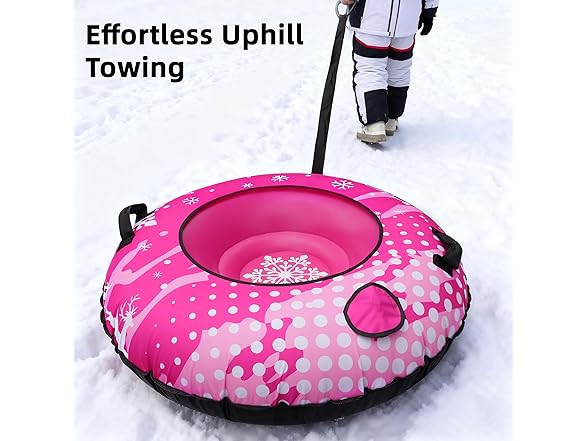 ASKPULION Snow Tube for Sledding Heavy Duty