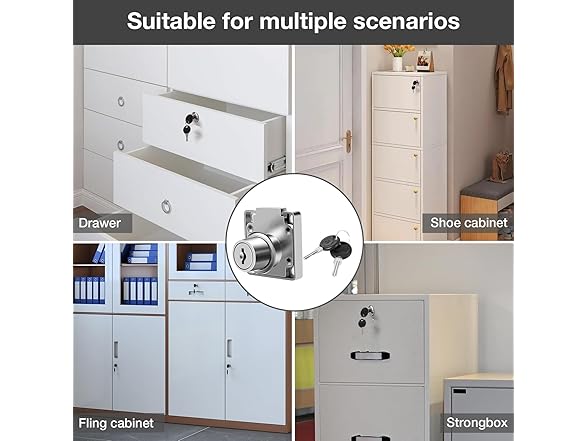 Cabinet Drawer Locks Keyed 3/4" 1pk