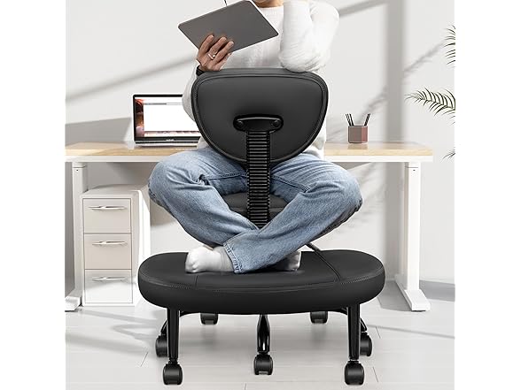 Primy Criss Cross Office Chair - ADHD Cross Legged Chair wit (Open Box)