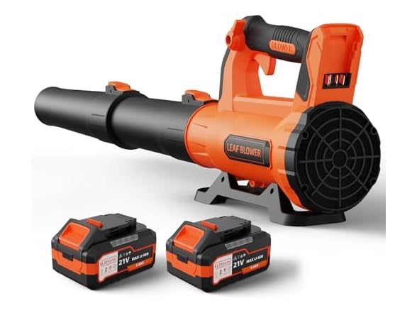 QIYORL Cordless Leaf Blower Orange