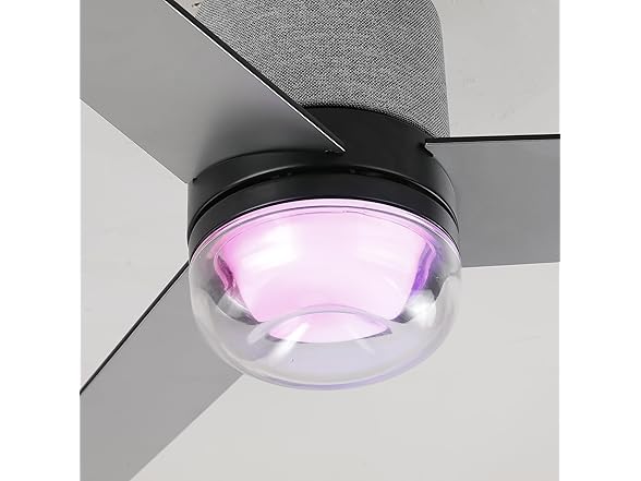 Low Profile Ceiling Fans with Lights & Remote, 52"