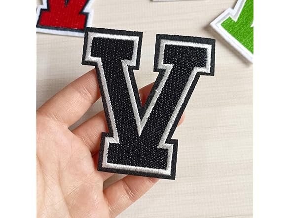 ZLETTERY 4Pcs 3.14 inch Iron on Letter