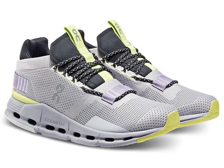 On Running Cloudnova Women's Shoes Pearl/Zest Size 9.5