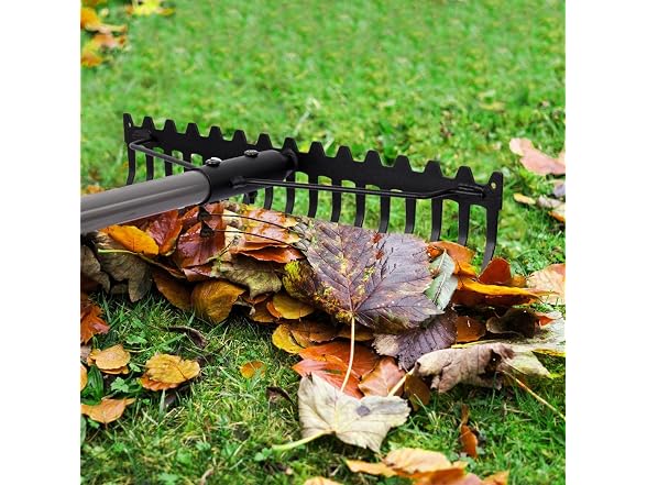 Piefeak GAR-64 Heavy Duty Garden Rake 17 Tine 1.6m