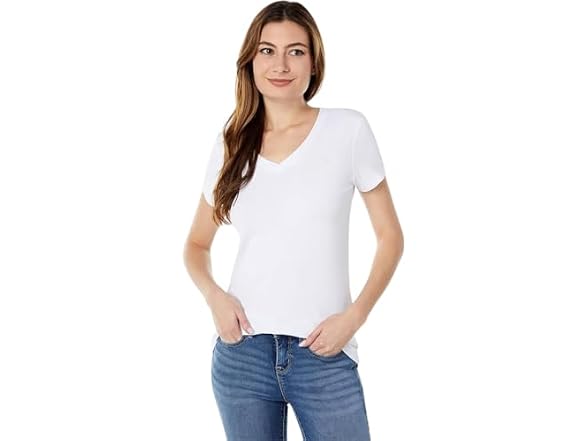 U.s. Polo Assn. Women (L) Stretch V-neck Tee