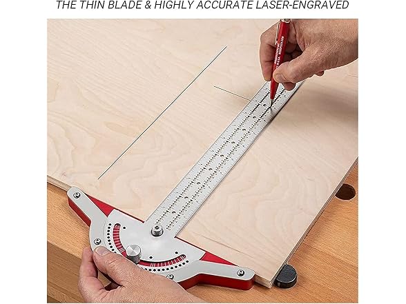 YLYLY AAP-Tool-311 10-Inch Protractor Ruler
