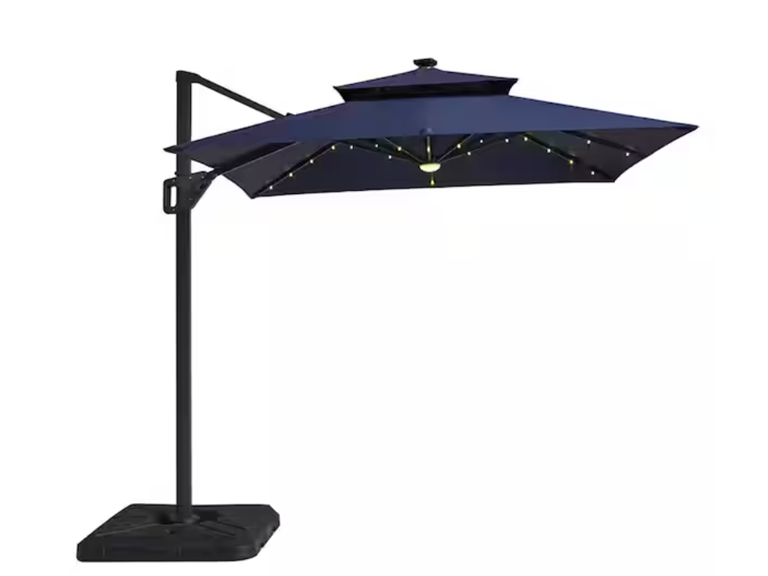 Parrot Uncle LA-A030BL+BASE Large Outdoor Patio Umbrella w