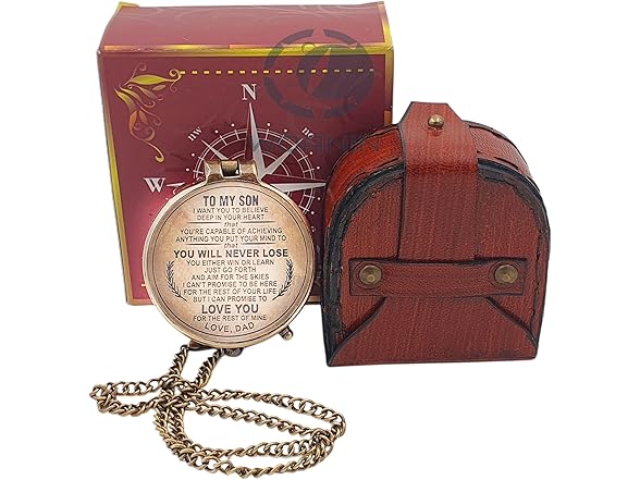 Personalized Working Antique Compass