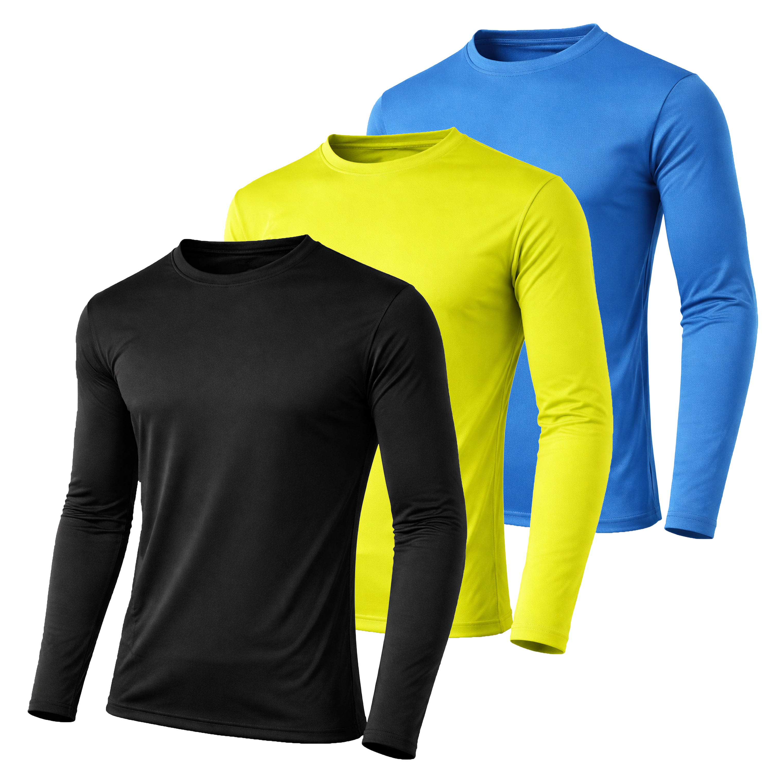 3Pk Mens L/S Performance Shirt - Gallery 19