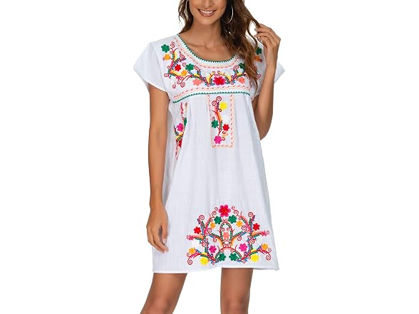 Yzxdorwj Women (XXL) Casual Boho Mexican Skirt