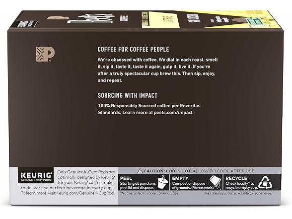 Peet's Coffee Coffee Pods, Light Roast