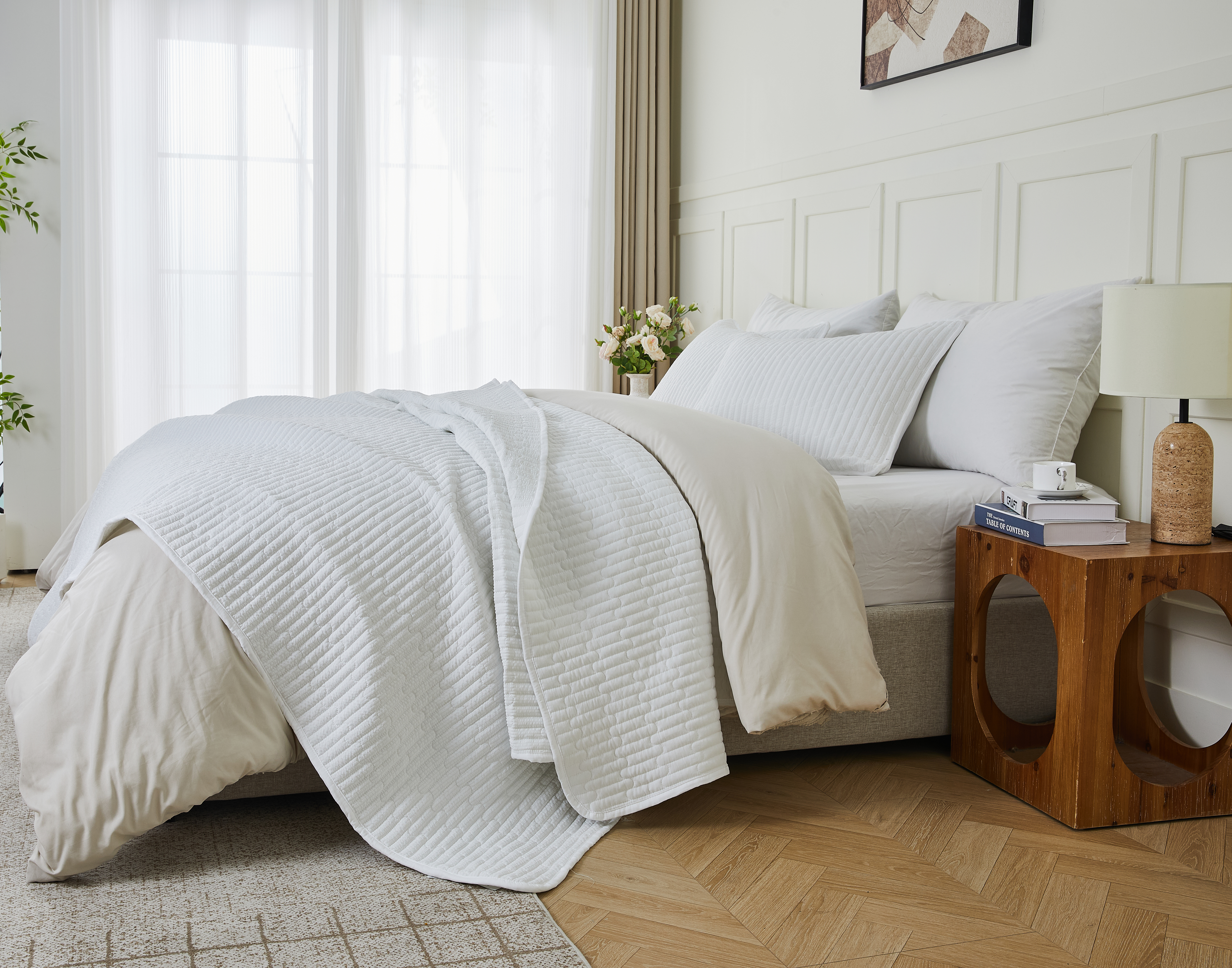 Callie 3 Piece Textured Quilt Set - Gallery 20