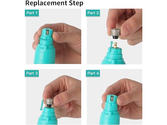 Toozey Dog Nail Grinder with LED Light