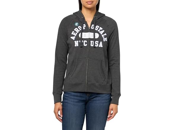 AEROPOSTALE Women's Arch Zip Hoodie, M