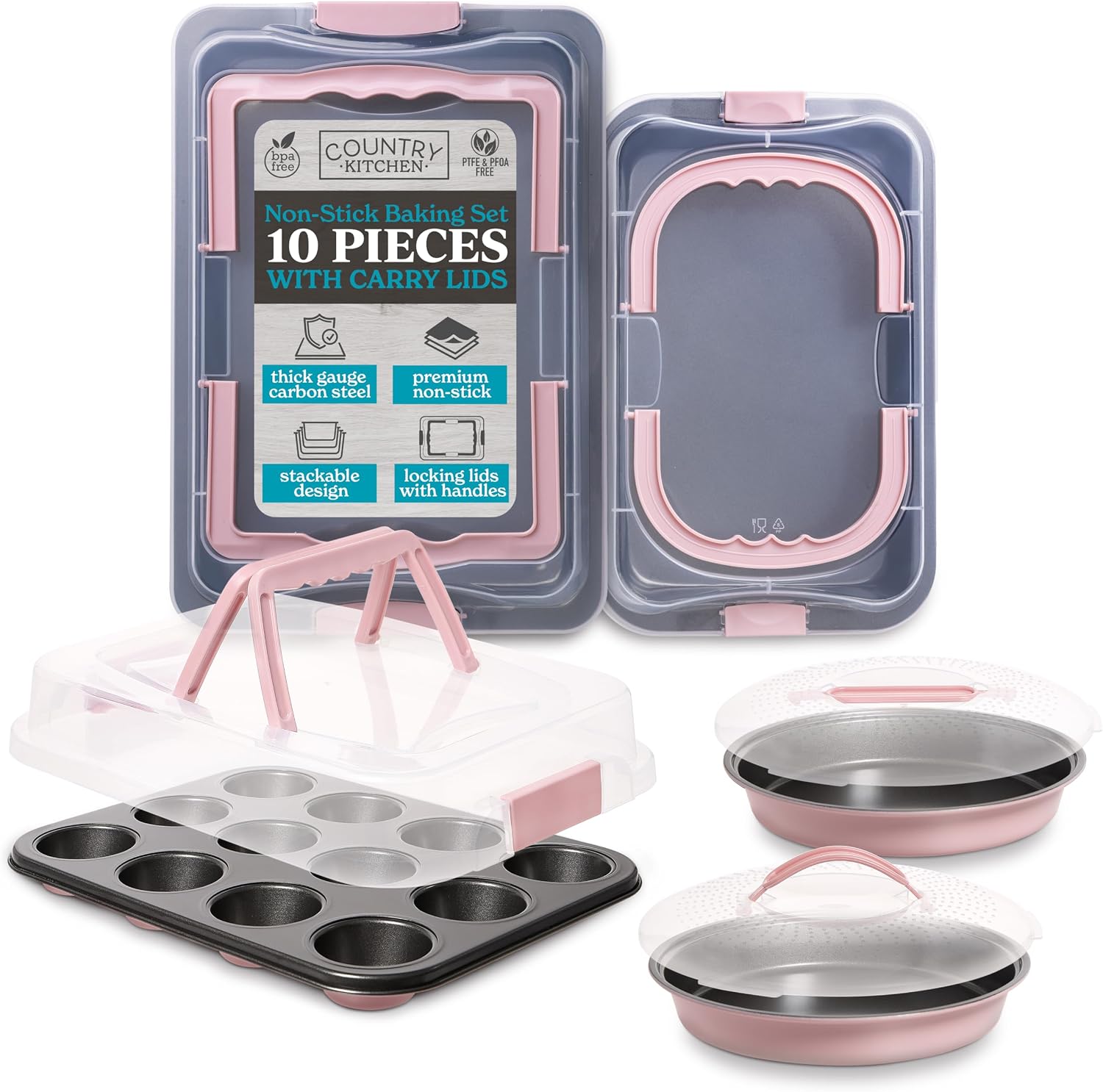 Country Kitchen Baking Pans Set - 10 Piece - Gallery 20