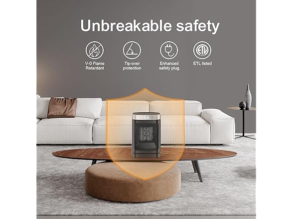 JIBUFI 1500W Portable Space Heater