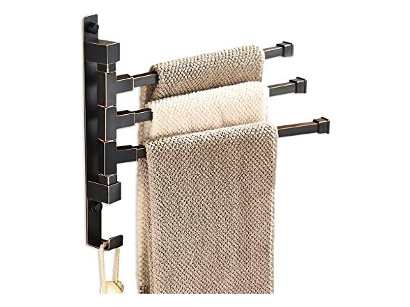 ELLO&ALLO Oil Rubbed Bronze Swing Out Towel Rack