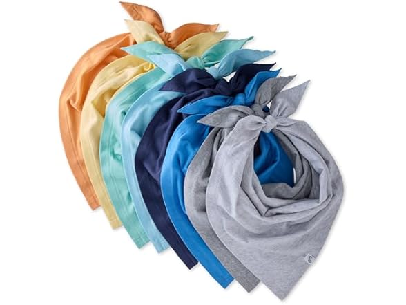 Pet Passion 8PK Multipack 100% Organic Cotton Bandanas