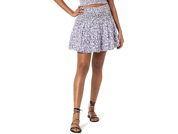 The Drop Rosalia Smocked Waist Mini