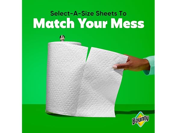 Bounty Paper Towels Select A Size White 6 Double