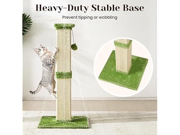 Fansafurn Tall Cat Scratching Post, 32''